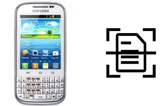 Escanear documento en un Samsung Galaxy Chat B5330