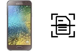 Escanear documento en un Samsung Galaxy E5