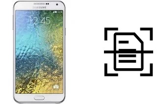 Escanear documento en un Samsung Galaxy E7