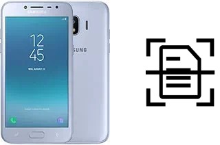 Escanear documento en un Samsung Galaxy J2 Pro (2018)