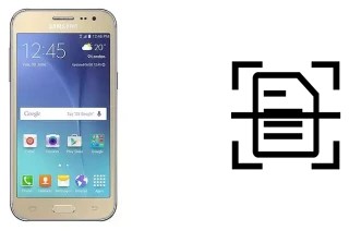 Escanear documento en un Samsung Galaxy J2 DTV