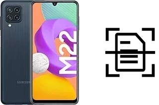 Escanear documento en un Samsung Galaxy M22