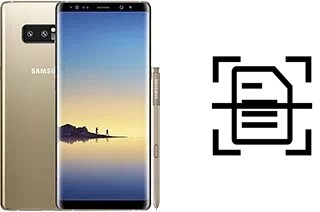 Escanear documento en un Samsung Galaxy Note8