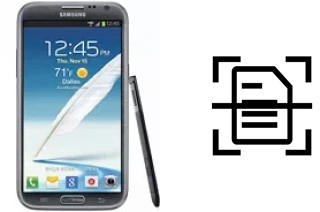 Escanear documento en un Samsung Galaxy Note II CDMA