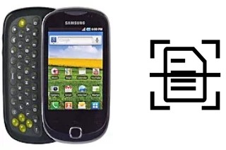 Escanear documento en un Samsung Galaxy Q T589R