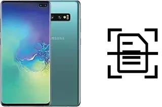 Escanear documento en un Samsung Galaxy S10+ Exynos