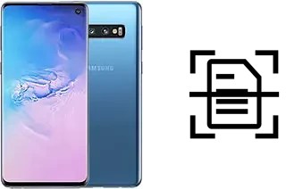 Escanear documento en un Samsung Galaxy S10e Exynos