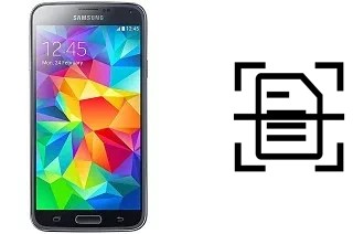 Escanear documento en un Samsung Galaxy S5 (octa-core)