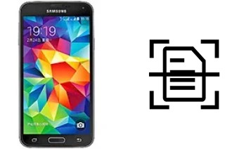 Escanear documento en un Samsung Galaxy S5 Duos