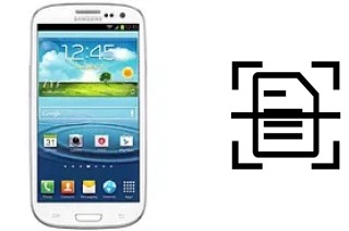 Escanear documento en un Samsung Galaxy S III CDMA