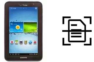 Escanear documento en un Samsung Galaxy Tab 2 7.0 I705