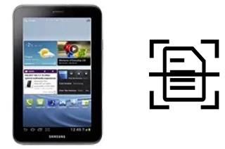 Escanear documento en un Samsung Galaxy Tab 2 7.0 P3110