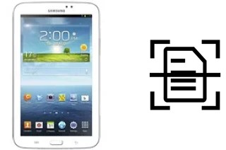 Escanear documento en un Samsung Galaxy Tab 3 7.0 WiFi