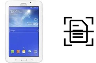 Escanear documento en un Samsung Galaxy Tab 3 V