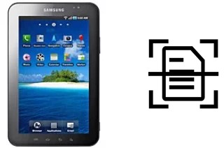 Escanear documento en un Samsung P1000 Galaxy Tab