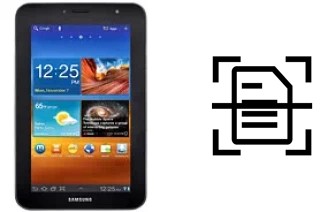 Escanear documento en un Samsung P6210 Galaxy Tab 7.0 Plus