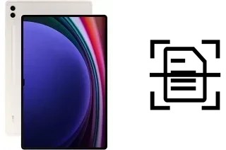 Escanear documento en un Samsung Galaxy Tab S9 Ultra