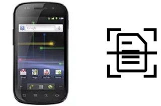 Escanear documento en un Samsung Google Nexus S I9023