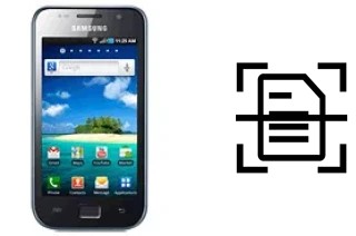 Escanear documento en un Samsung I9003 Galaxy SL