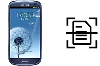 Escanear documento en un Samsung I9300 Galaxy S III