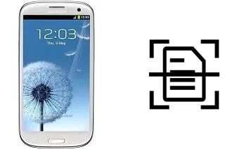 Escanear documento en un Samsung I9300I Galaxy S3 Neo