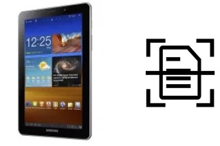 Escanear documento en un Samsung P6800 Galaxy Tab 7.7