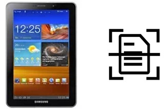 Escanear documento en un Samsung P6810 Galaxy Tab 7.7