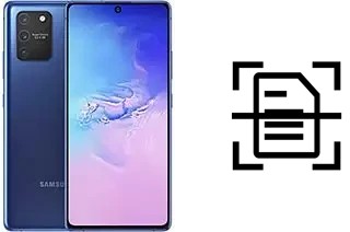 Escanear documento en un Samsung Galaxy S10 Lite