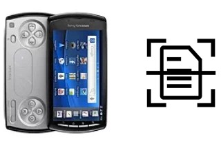 Escanear documento en un Sony Ericsson Xperia PLAY