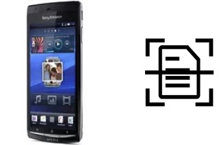 Escanear documento en un Sony Ericsson Xperia Arc