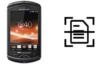 Escanear documento en un Sony Ericsson WT18i