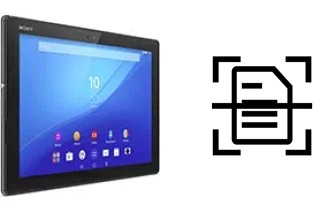 Escanear documento en un Sony Xperia Z4 Tablet LTE