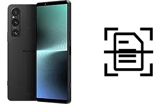 Escanear documento en un Sony Xperia 1 V