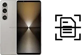 Escanear documento en un Sony Xperia 1 VI