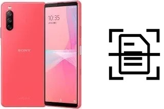 Escanear documento en un Sony Xperia 10 III Lite