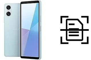 Escanear documento en un Sony Xperia 10 VI