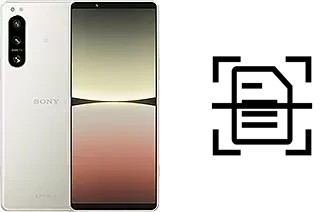Escanear documento en un Sony Xperia 5 IV