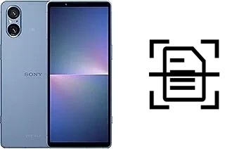 Escanear documento en un Sony Xperia 5 V