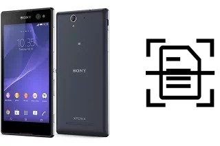 Escanear documento en un Sony Xperia C3 Dual