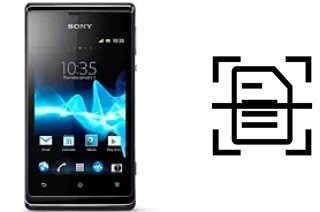 Escanear documento en un Sony Xperia E dual