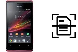 Escanear documento en un Sony Xperia E