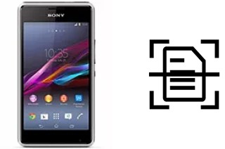 Escanear documento en un Sony Xperia E1 dual