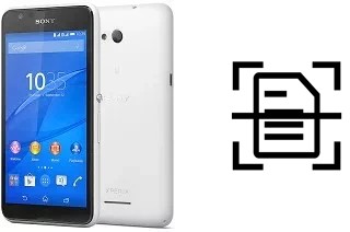 Escanear documento en un Sony Xperia E4g Dual