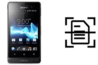 Escanear documento en un Sony Xperia go