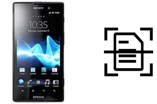 Escanear documento en un Sony Xperia ion HSPA