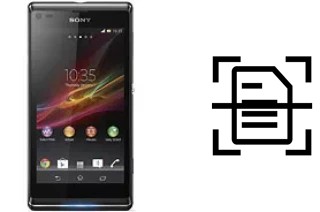 Escanear documento en un Sony Xperia L