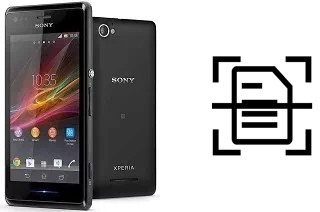 Escanear documento en un Sony Xperia M