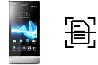 Escanear documento en un Sony Xperia P