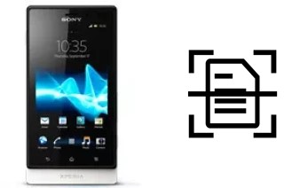 Escanear documento en un Sony Xperia sola