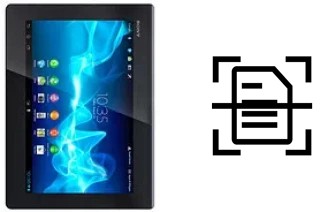 Escanear documento en un Sony Xperia Tablet S